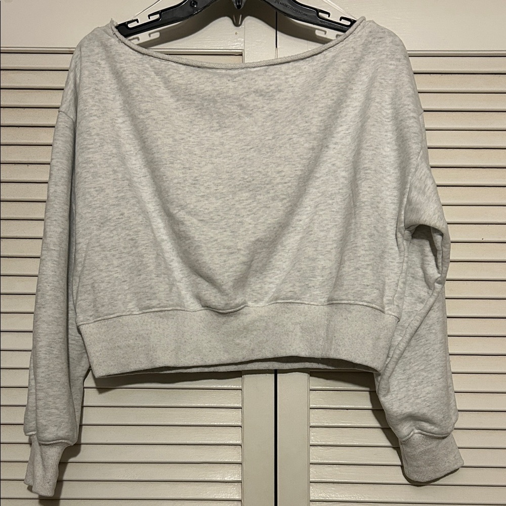 Papermoon Gray Crop Top - Picture 2 of 4